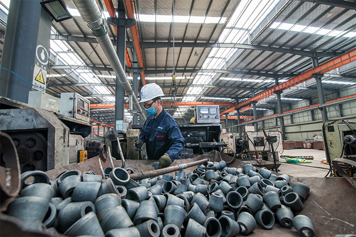 德宏网架配件-锥头加工车间